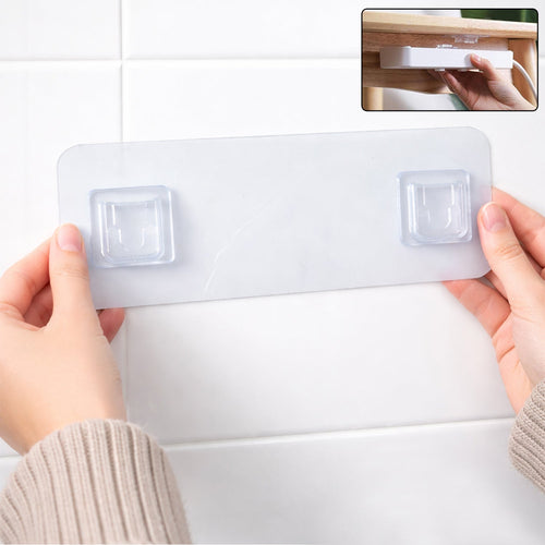 Self adhesive wall hanging rack