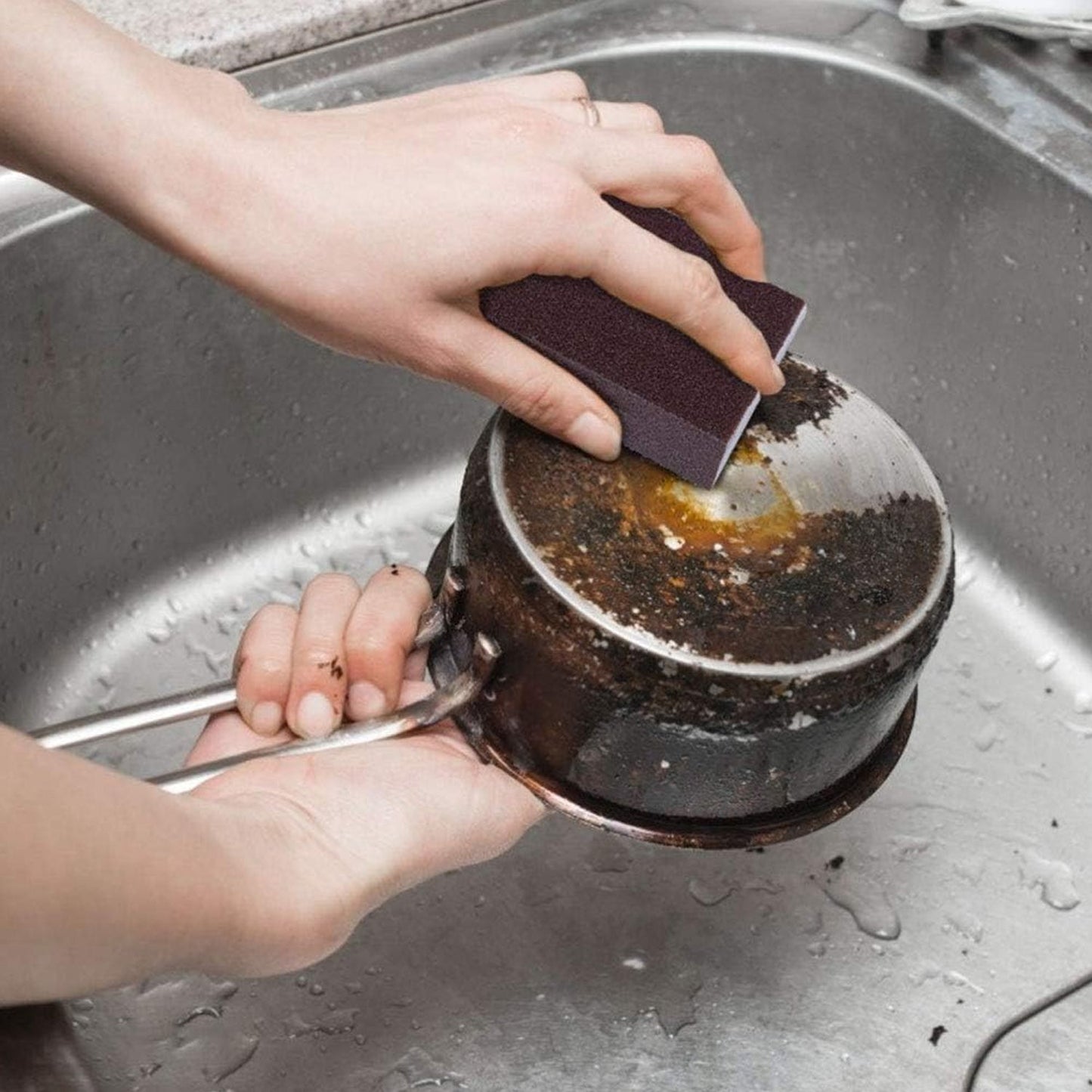 Multipurpose Kitchen Cleaning Sponge Scrub Block (10 x 7 Cm / 1 Pc)
