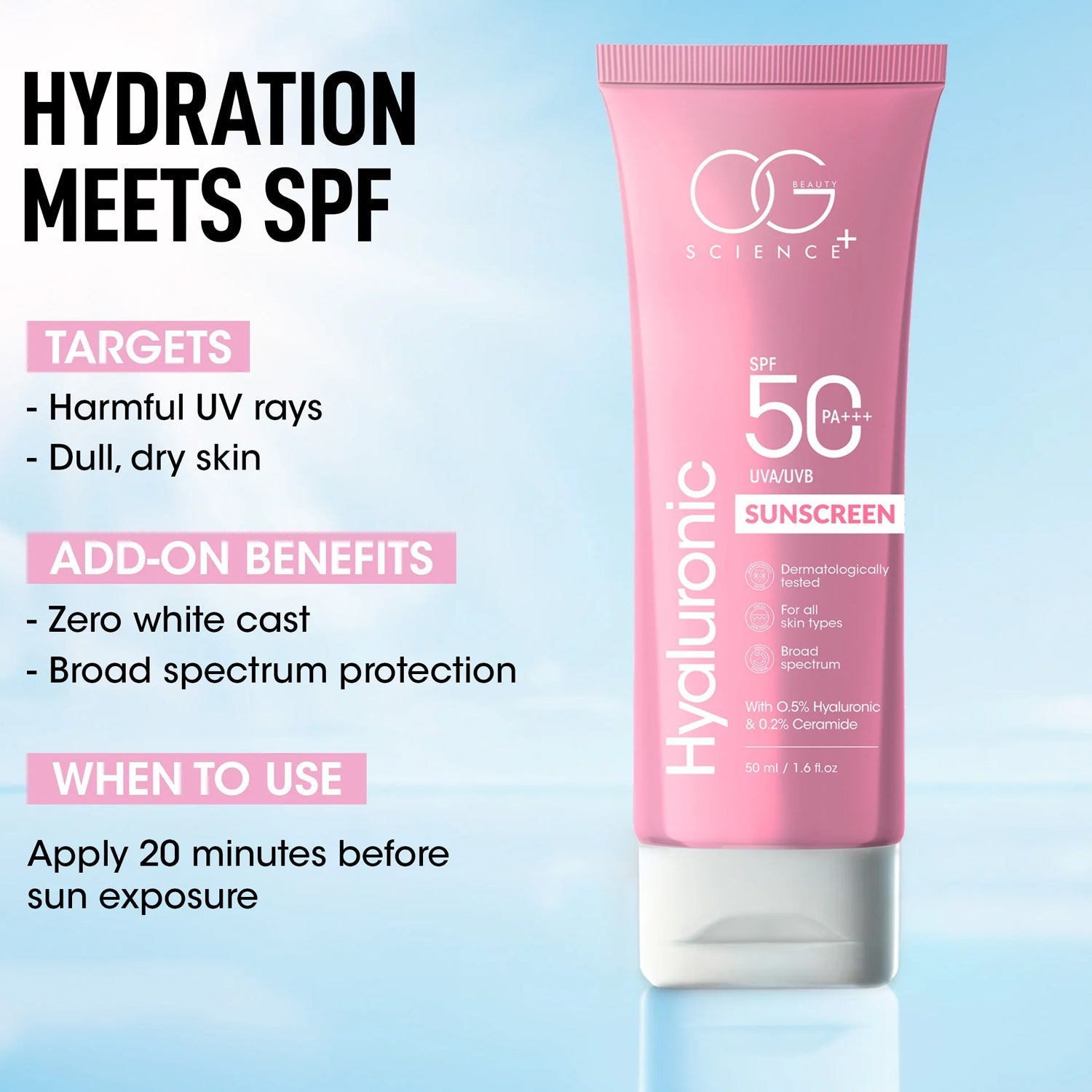 OG Beauty Science Dewy Skin Sunscreen