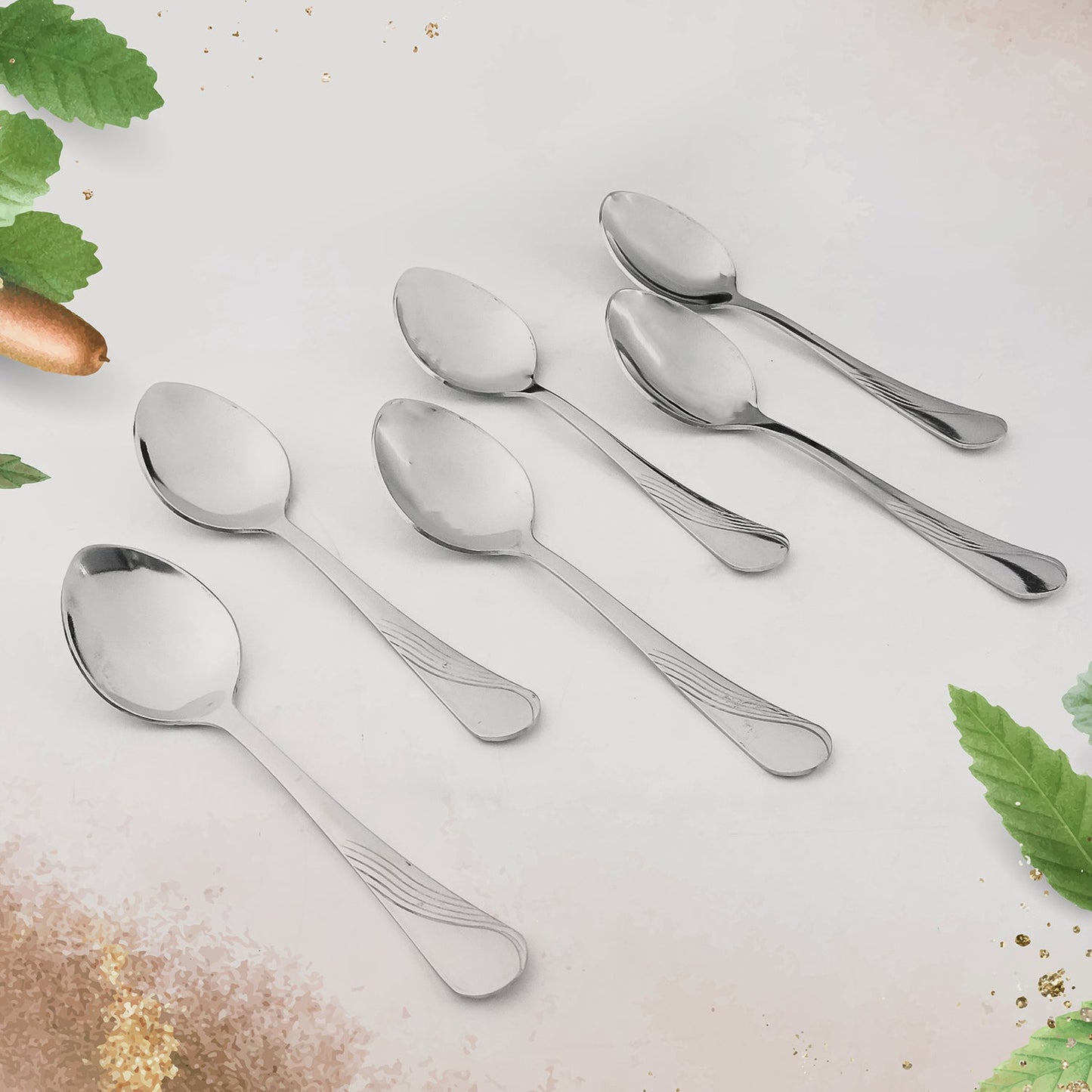 Supermom Stainless Steel Dining Spoons (6 Pc / Set)