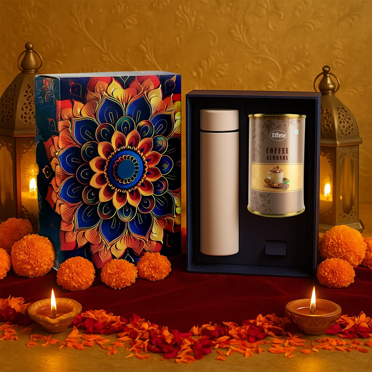 Coffee Almonds & Bottle Diwali Gifts