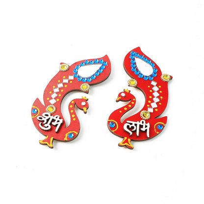 Artistic Wooden Shubh Labh
