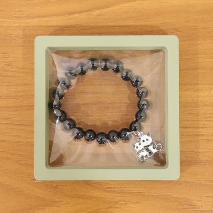 Premium Multicolor Pastel Bead Stretch Bracelet (1 Pc)