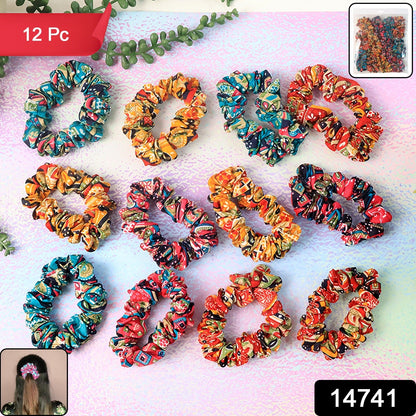 Set of 12 Elastic Hair Bands