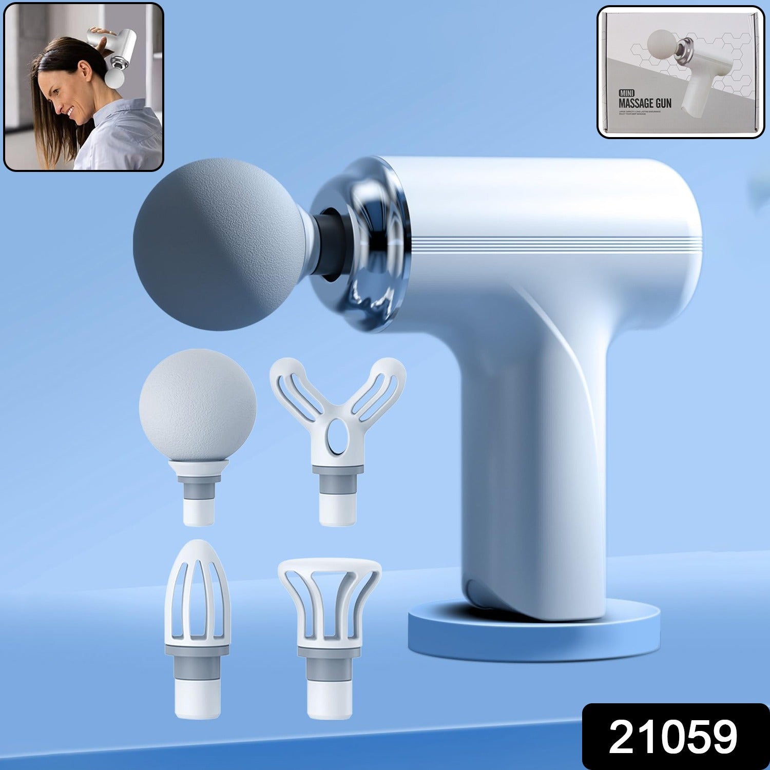 Portable body massager gun