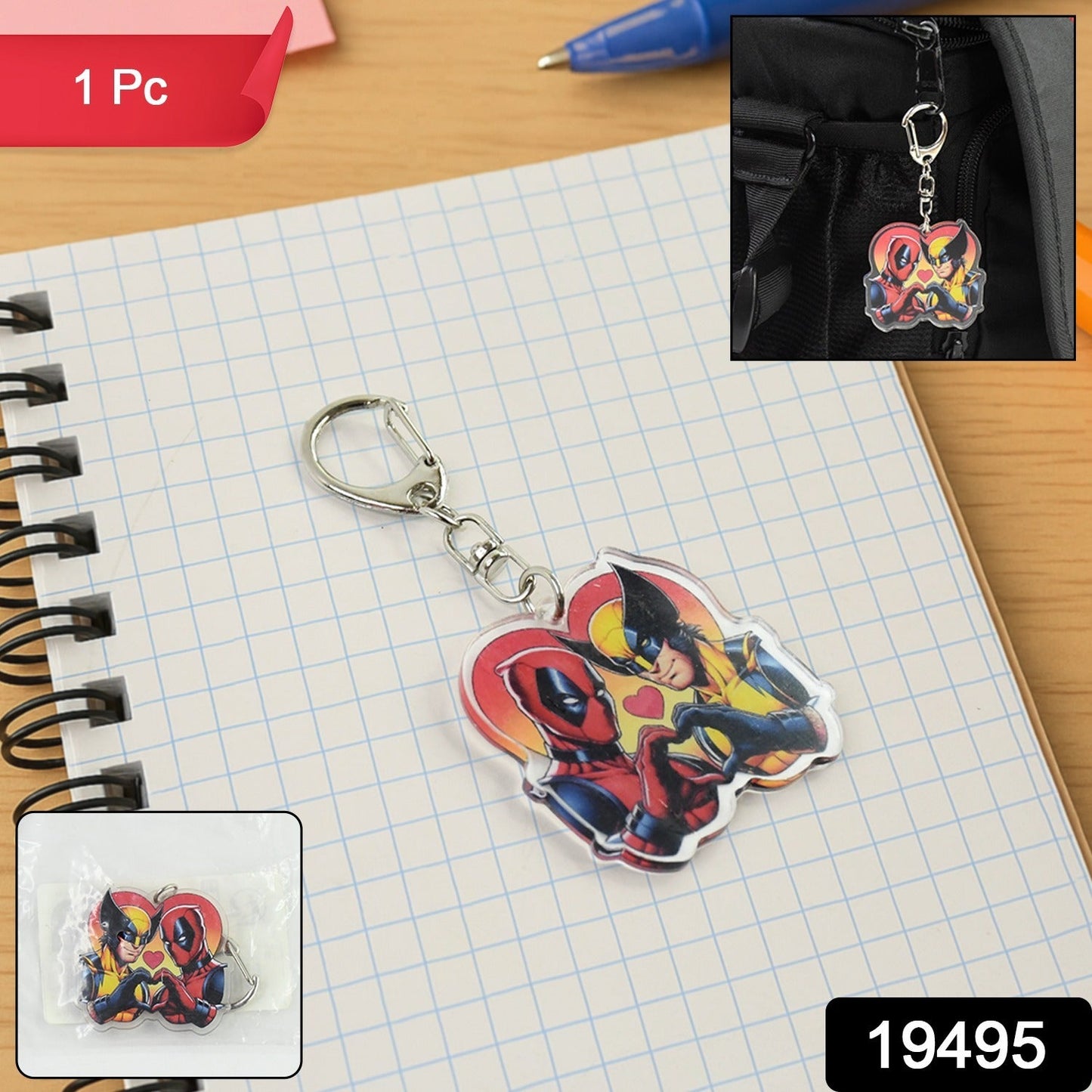 Clear Acrylic Keychain 