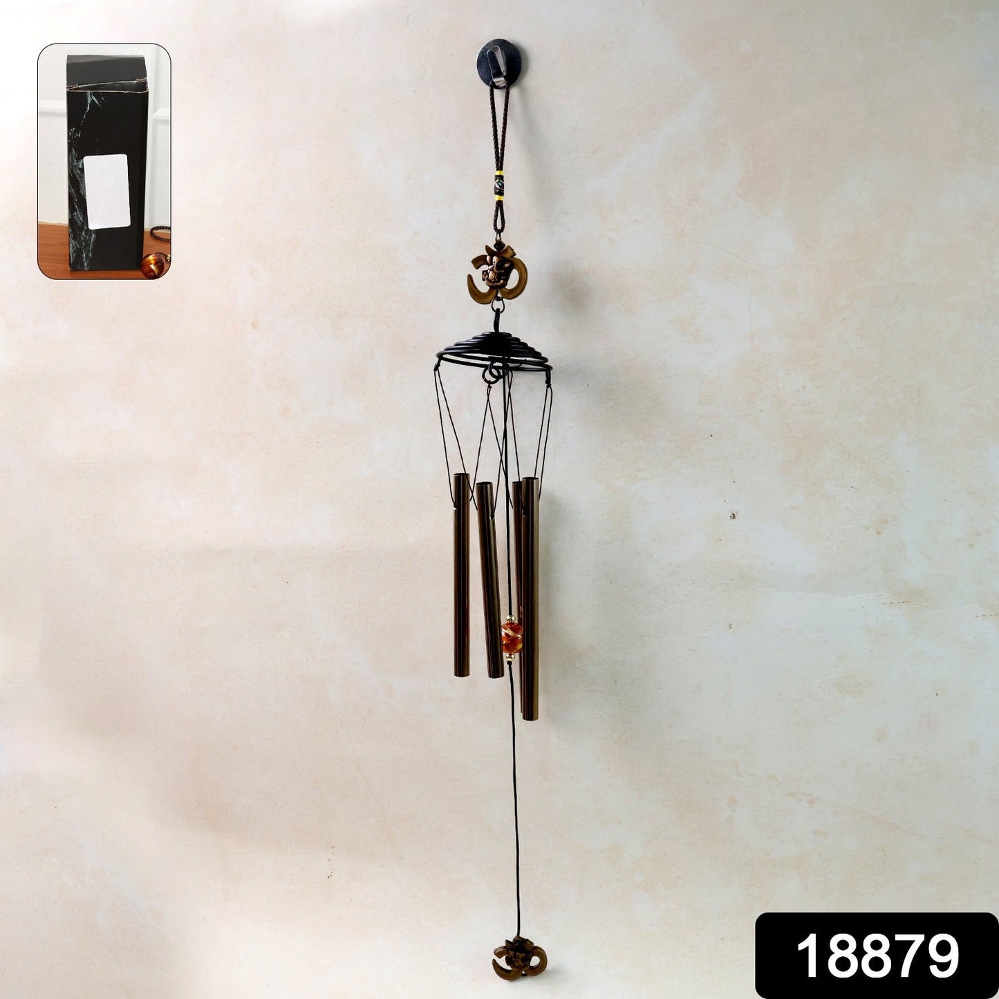 Metal Wind Chime with Om Symbol 