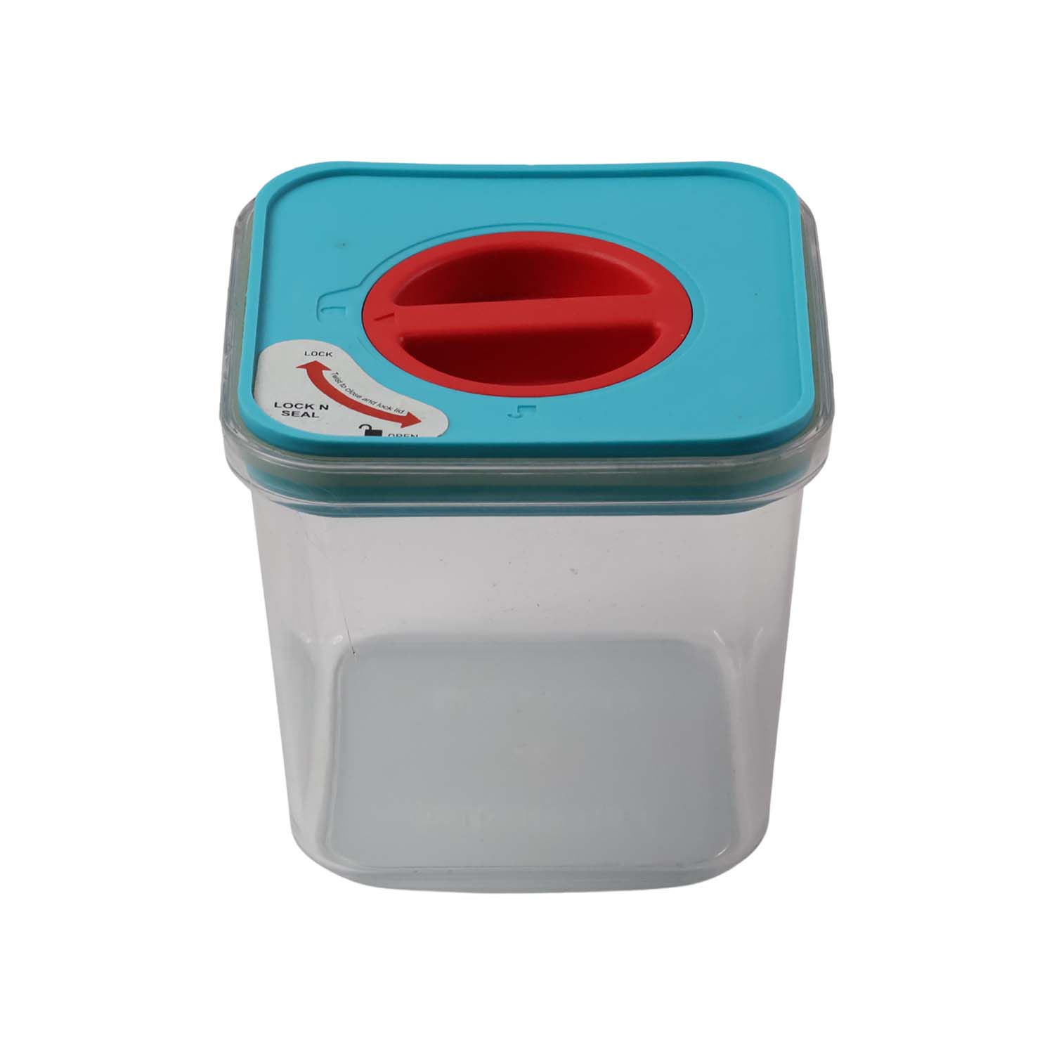Plastic kitchen storage jar