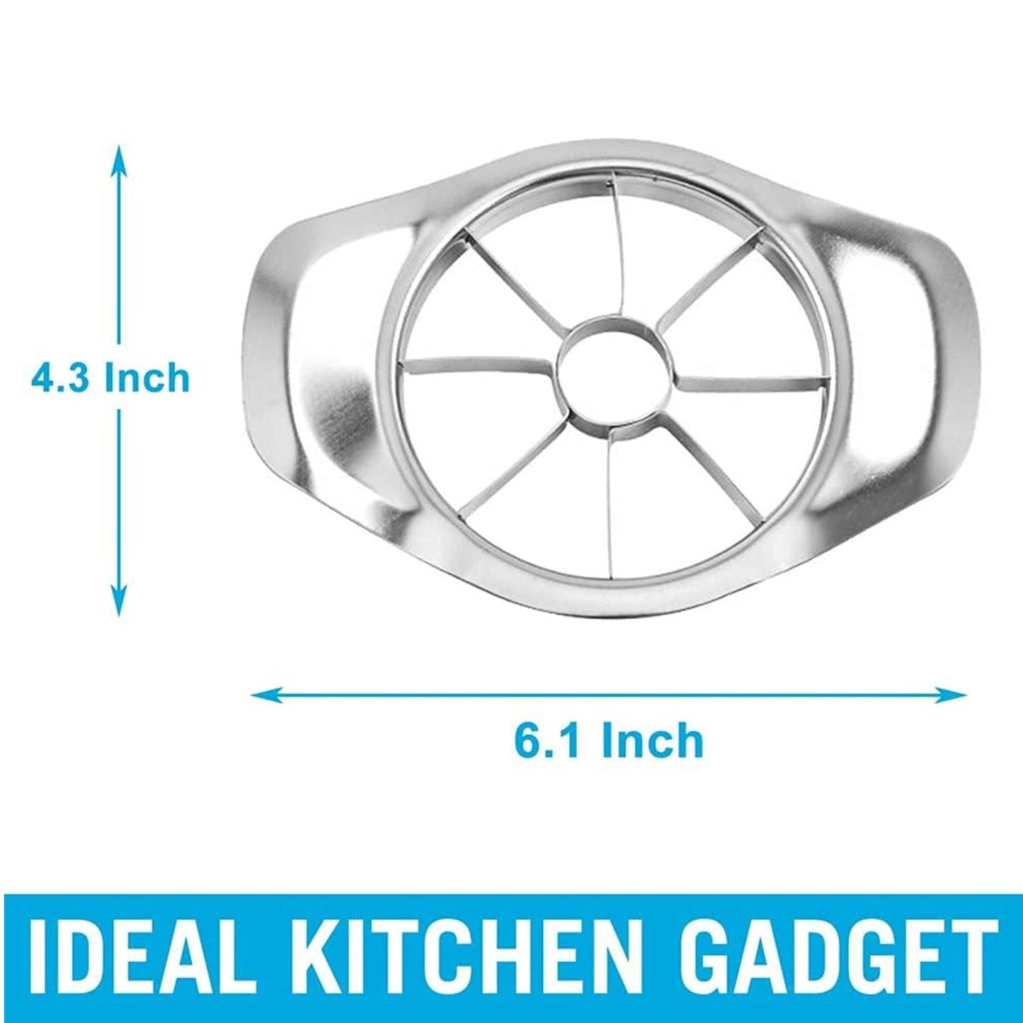 Heavy Duty Stainless Steel Apple Cutter & Slicer (1 Pc)