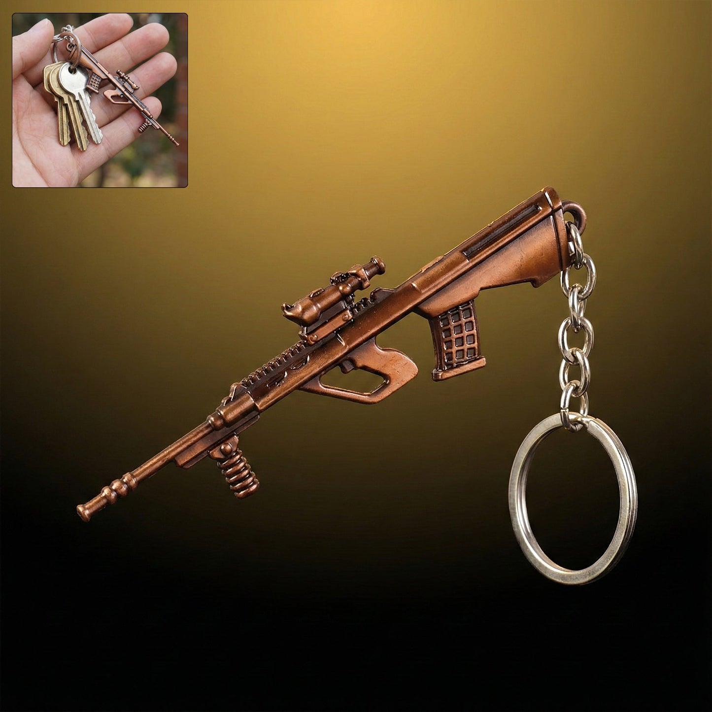 gun keychen