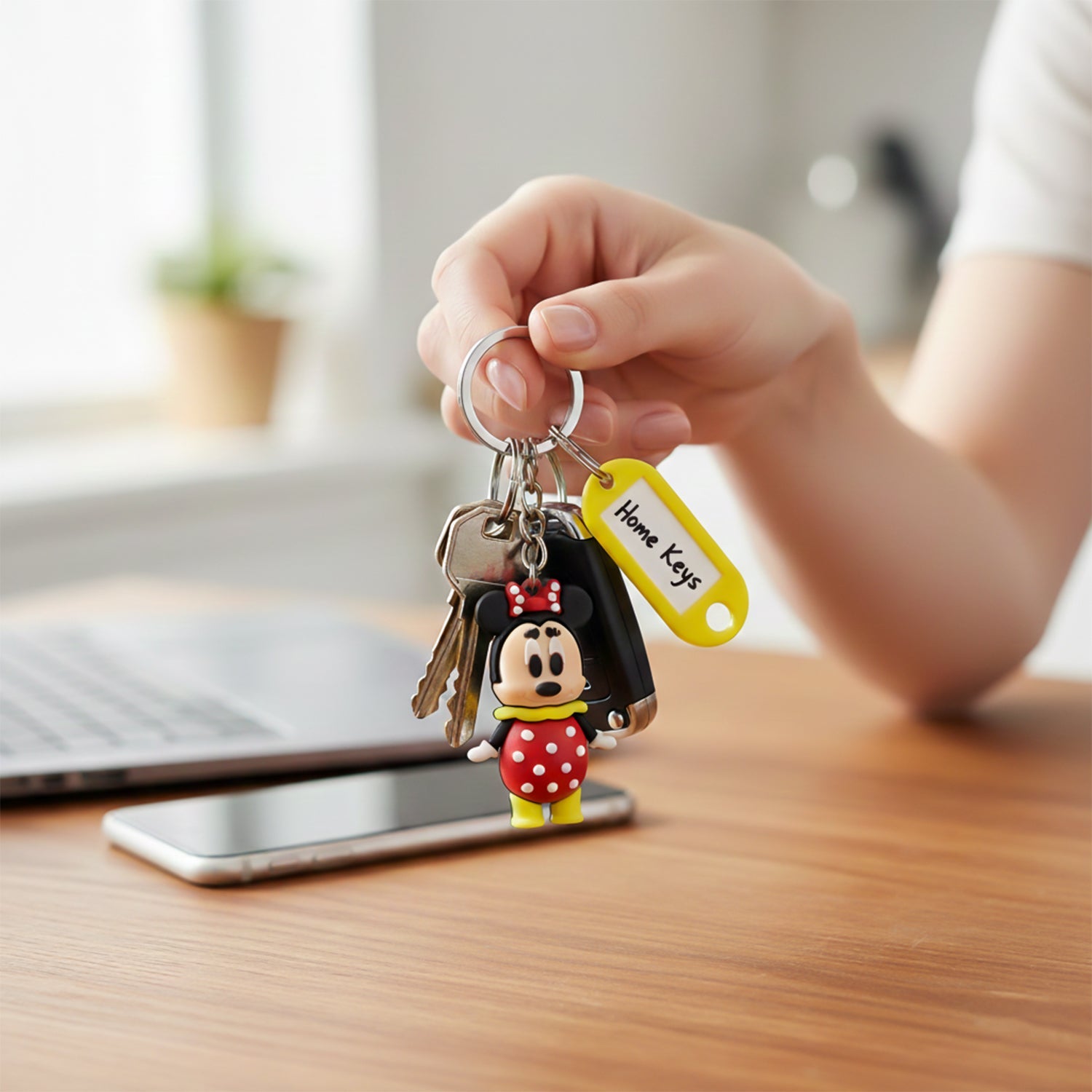 Cute cartoon keychain accessory