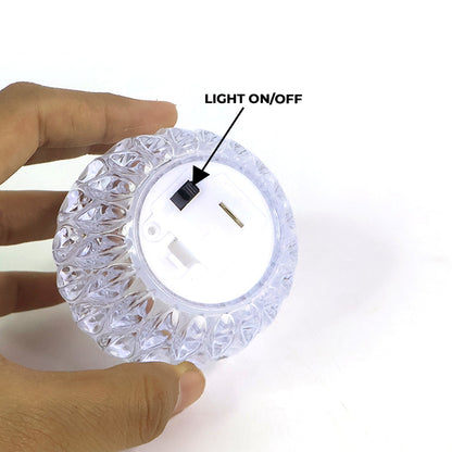 Crystal Design LED Tealight Candles (6 Pc / Set)