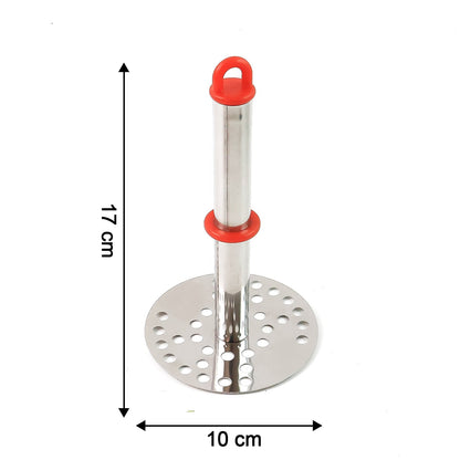 Stainless Steel Potato Masher with Ergonomic Handle (17cm / 1 Pc)