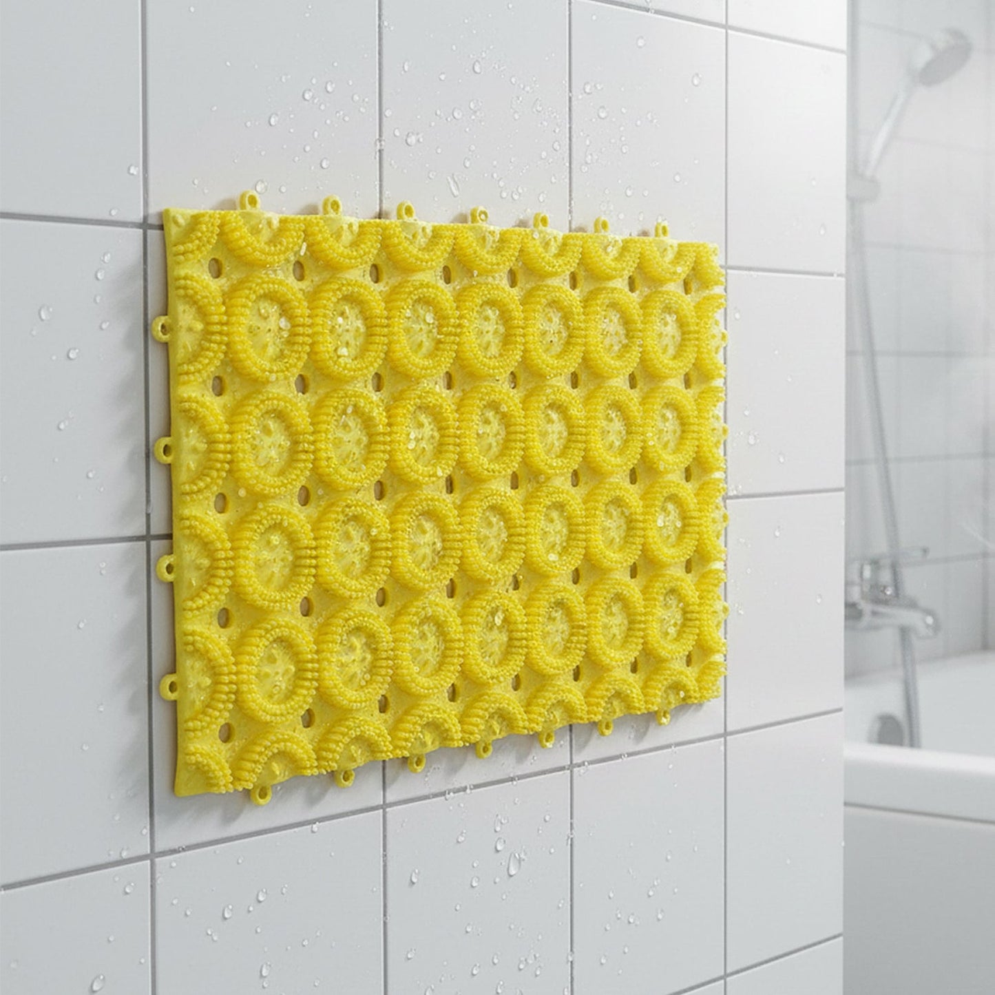 Multipurpose Anti-Slip Bathroom Massage Mat with Suction Cups (33 × 21 cm)