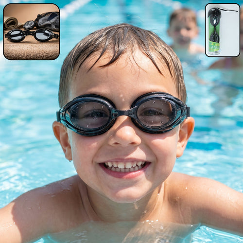 kids classic swimming goggles anti leak adjustable strap training