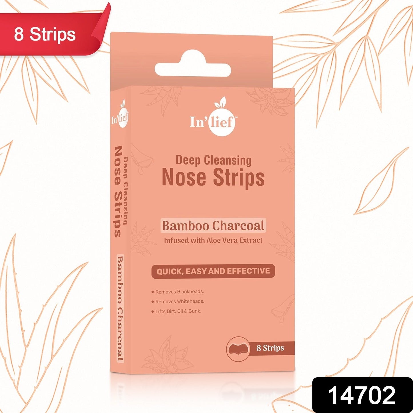 In’lief Bamboo Charcoal Blackhead Removal Nose Mask